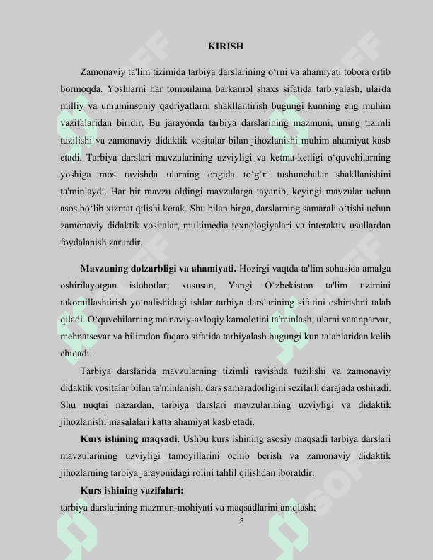 TARBIYA DARSLARI MAVZULARI UZVIYLIGI VA DIDAKTIK JIHOZLANISHI 3