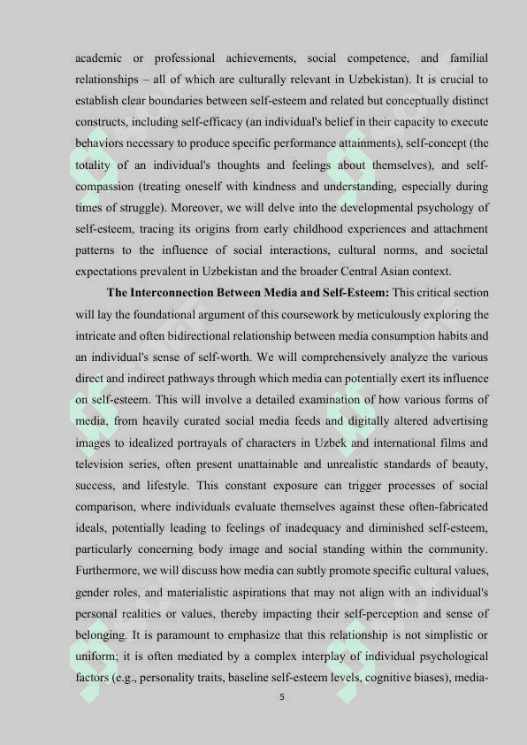 Media and its effect on self-esteem 3