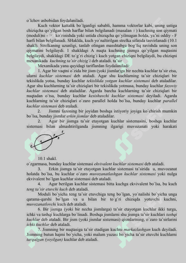 Statika asosiy tushunchalar, kuch tushunchasi, Statika aksiomalari. Bog’lanishlar 4