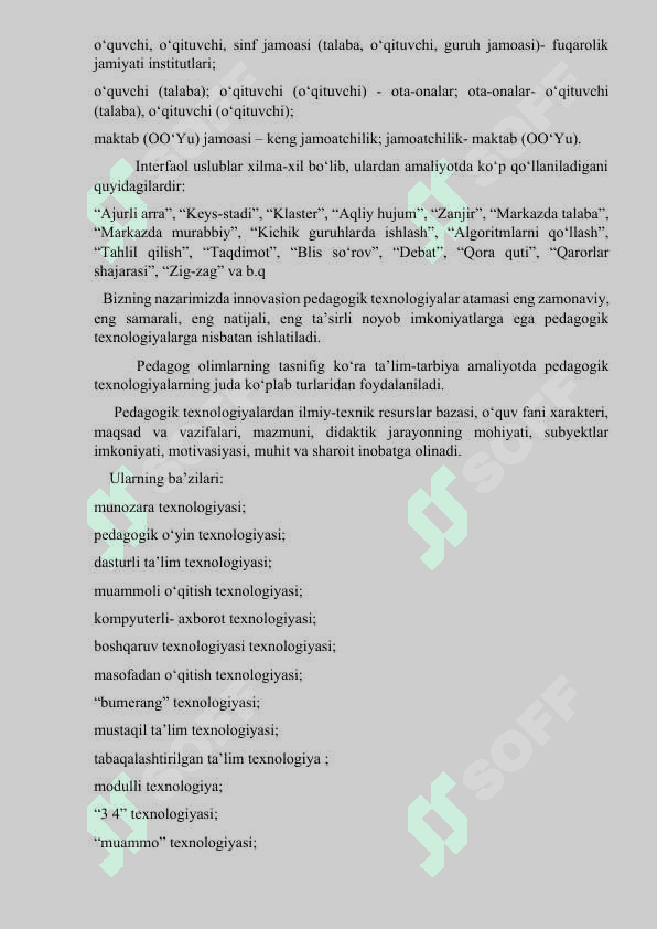 Ta’limning interfaol metodlari va o‘yin texnologiyalari 5