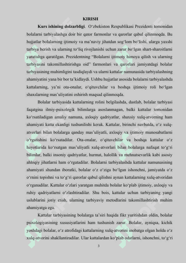 Bolalarni kattalar namunasida tarbiyalash 3