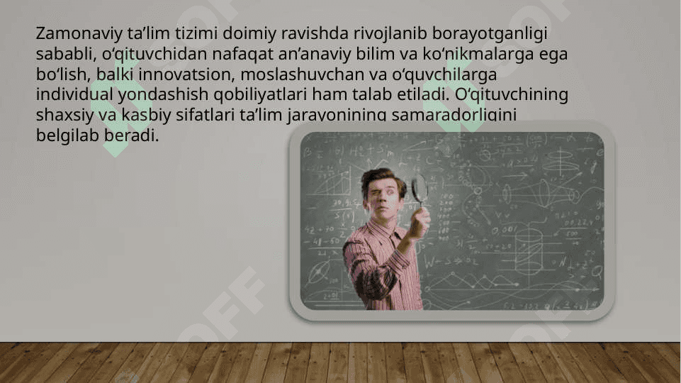 Zamonaviy o‘qituvchi va uning shaxsiy kasbiy sifatlari 2