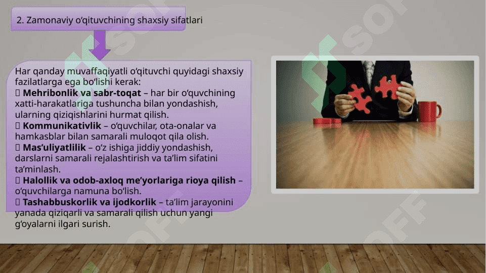 Zamonaviy o‘qituvchi va uning shaxsiy kasbiy sifatlari 4