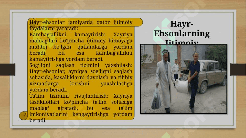 Aqliy hisob va hayr-ehson samarasi. 8