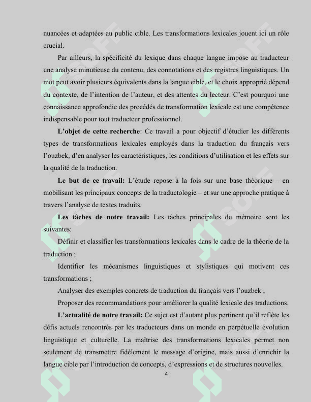 Transformations lexicales de la traduction 4