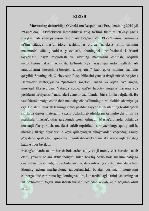ILK QADAM DAVLAT OʻQUV DASTURI VA UNING MOHIYATI VA QOʻLLANILISHI 3