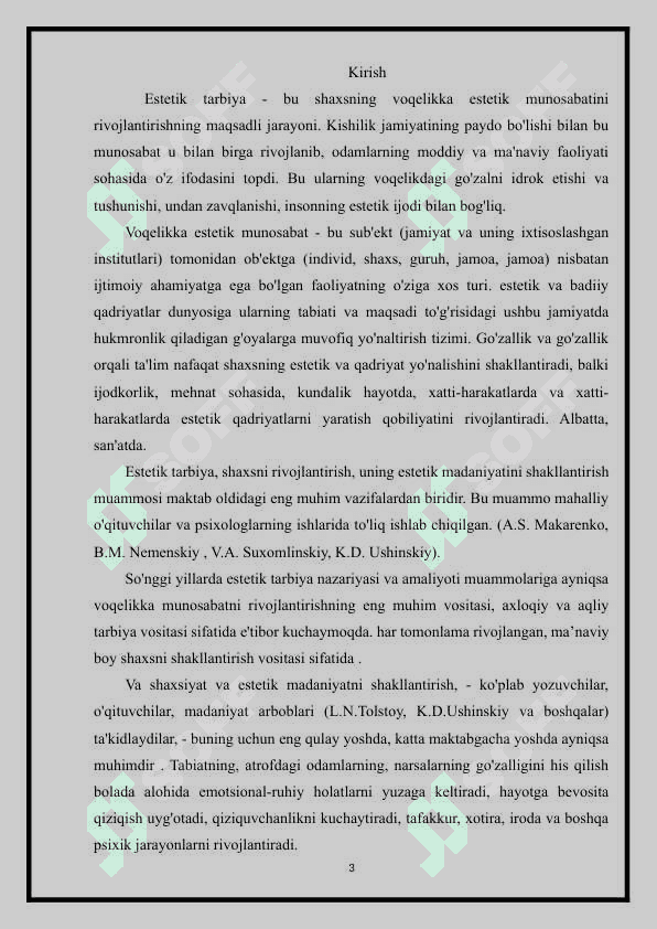 MAKTABGA TAYYORLOV (6YOSHDAN 7 YOSHGACHA ) GURUHDAGI BOLALARNING ESTETIK TARBIYASINI RIVOJLANISHIDAGI O‘ZIGA XOSLIGI 3