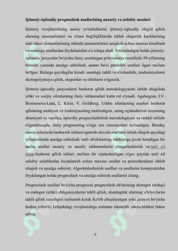 Ijtimoiy iqtisodiy rivojlanishini prognozlash mohiyatiIjtimoiy iqtisodiy rivojlanishini prognozlash mohiyati 3