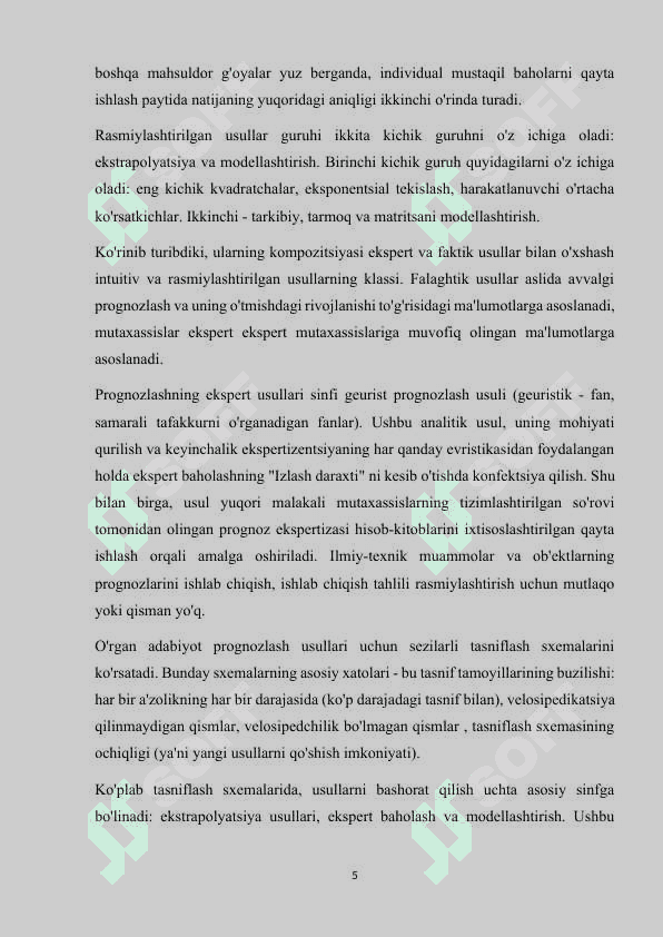 Ijtimoiy iqtisodiy rivojlanishini prognozlash mohiyatiIjtimoiy iqtisodiy rivojlanishini prognozlash mohiyati 5