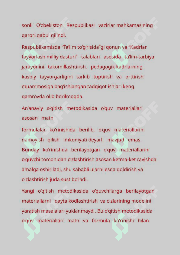 Boshlang‘ich  sinflarda matematika o‘qitishda masalalar yеchishning umumiy masalalari. 8
