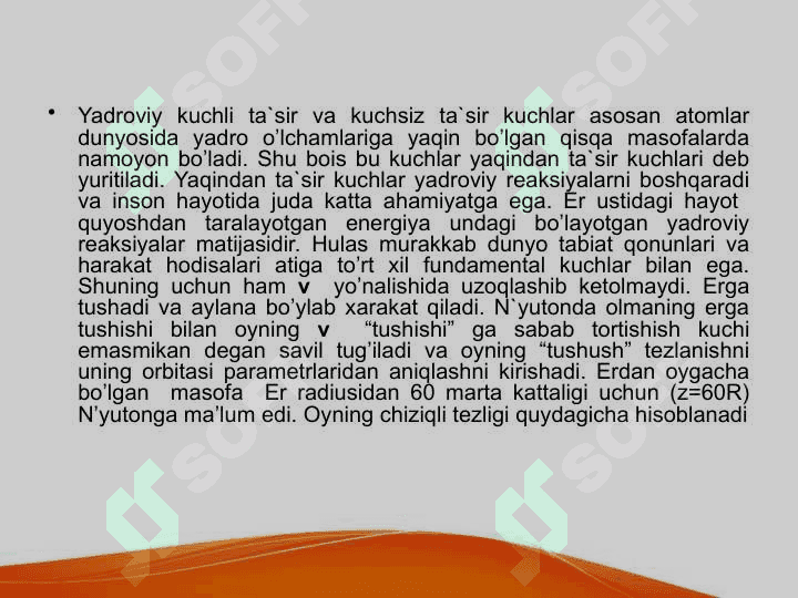 Butun olam tortishish qonuni. Koinot mexanikasining asosiy qonunlari va uning isbotlari. Kepler qonunlari. 8