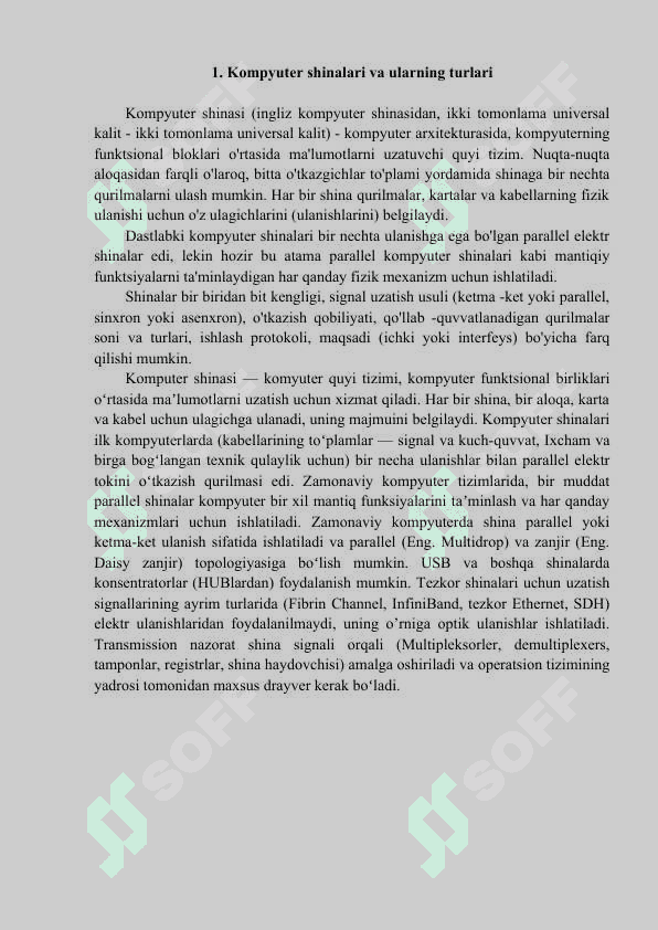 O‘rnatilgan tizimlarda shinalarni tashkil etish 3