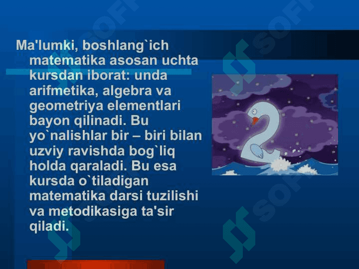BOSHLANG‘ICH SINFLARDA MATEMATIKA O‘QITISH METODIKASI 2