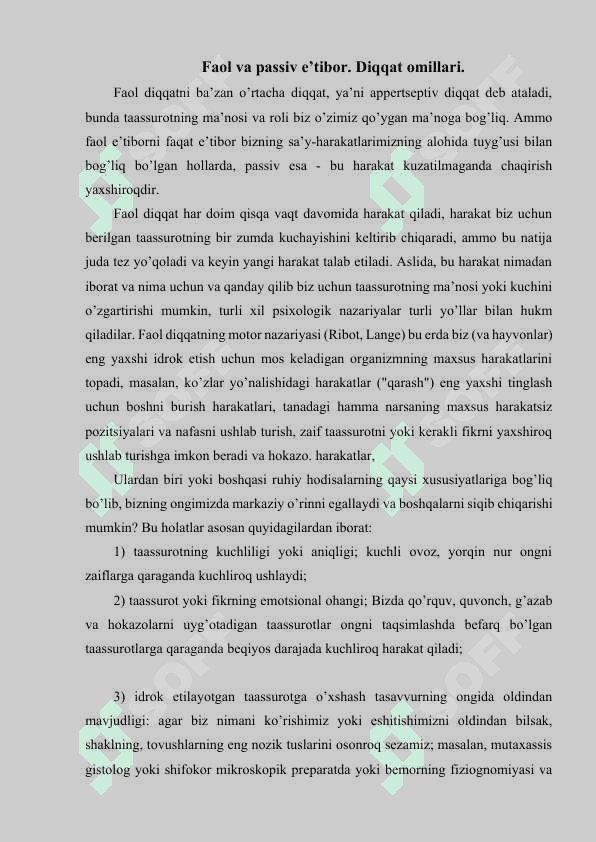 diqqatning xususiyatlari 4