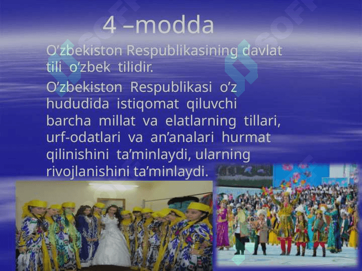 1992-yilda 8-dekabrda O’zbekiston  Respublikasining  Konstitutsiyasi                                                                                                qabul   qilingan 3