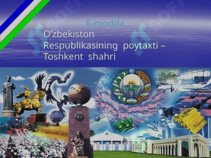 1992-yilda 8-dekabrda O’zbekiston  Respublikasining  Konstitutsiyasi                                                                                                qabul   qilingan 5