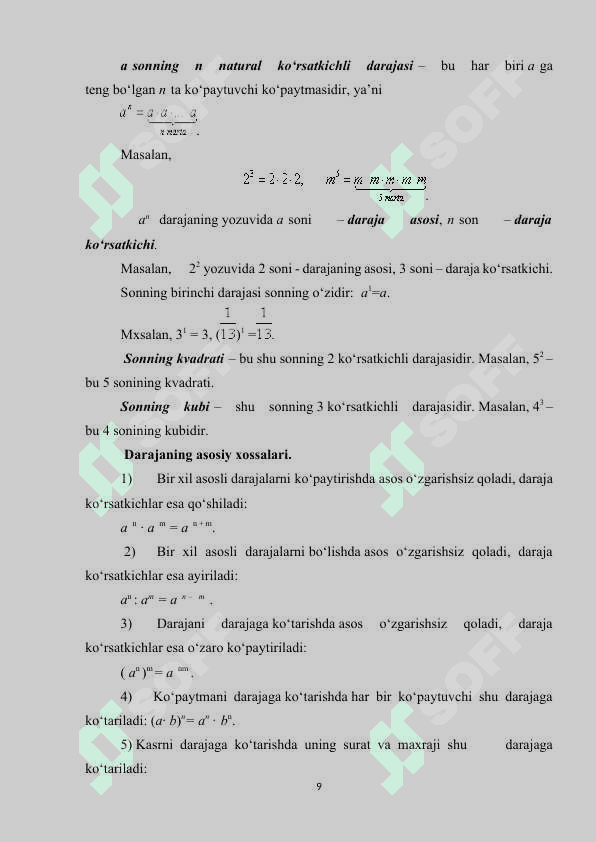 Algebraik ayniy almashtirishlarni o'qitish metodikasi 7