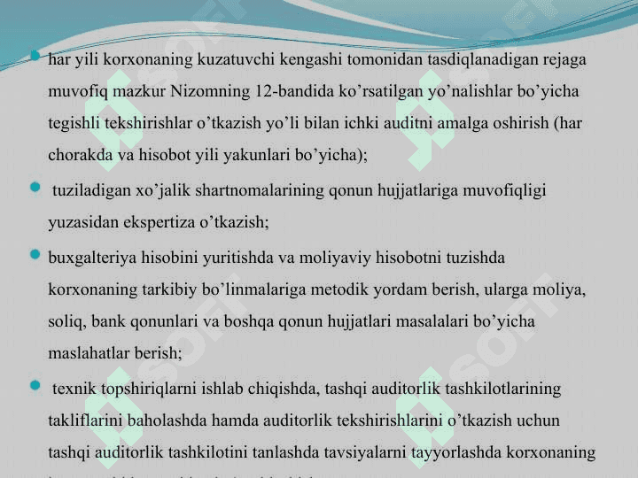 Korporativ boshqaruv tizimida nazorat: ichki audit xizmati 5