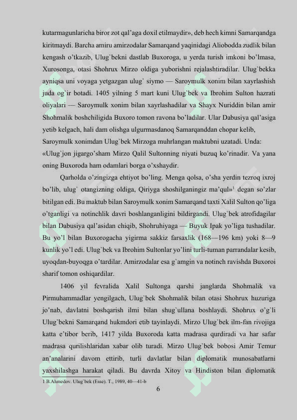 “TARIXI ARBA ULUS” ASARI TARIXIY MANBA SIFATIDA 6