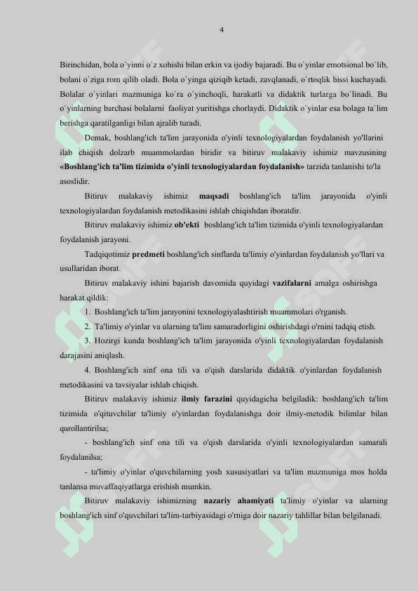 BOSHLANG’ICH TA’LIM TIZIMIDA O’YINLI TEXNOLOGIYALARDAN FOYDALANISH 4