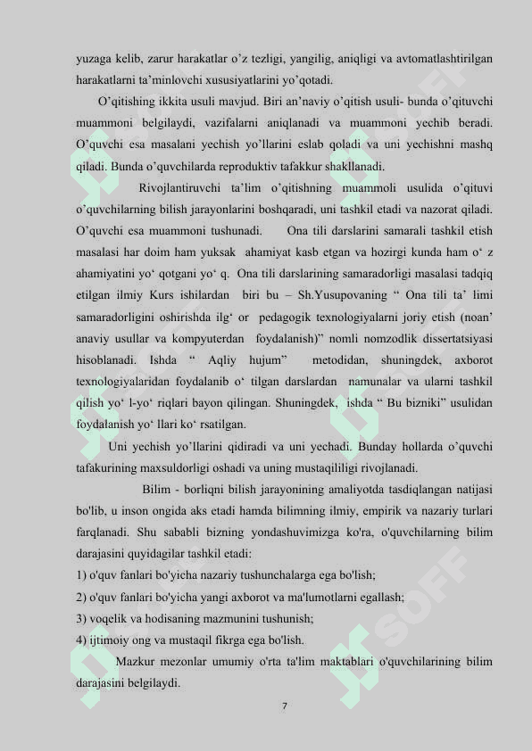 Boshlang`ich sinflarda masalni o’qitish metodikasi  K.docx 7