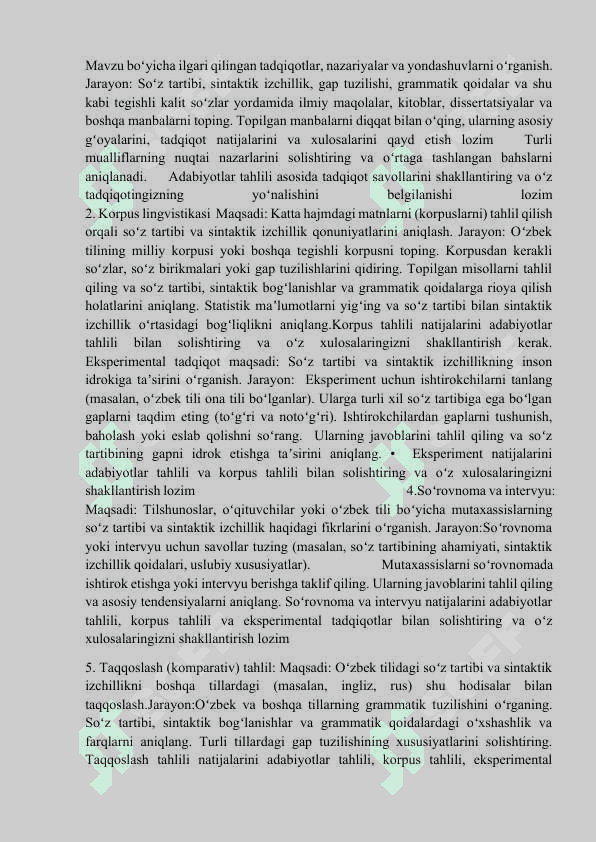 Ingliz va oʻzbek tillarida soʻz tarkibi va sintaktik izchillik 6