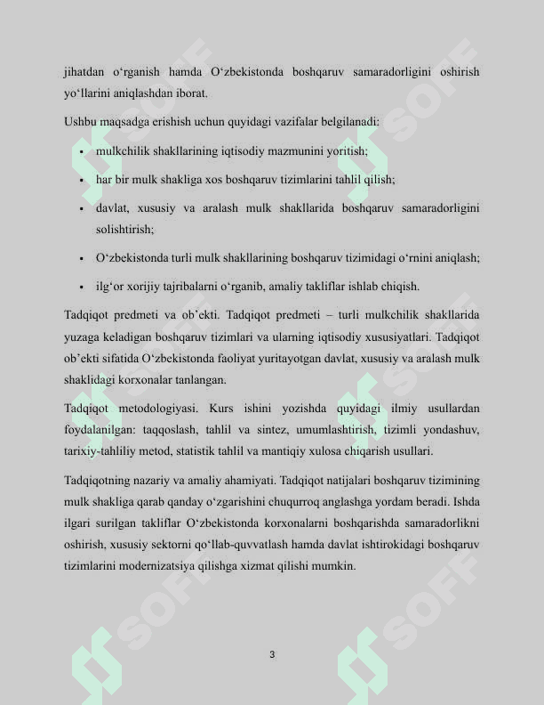 Turli mulkchilik shakllarida boshqaruv tizimining o`ziga xosligi 3