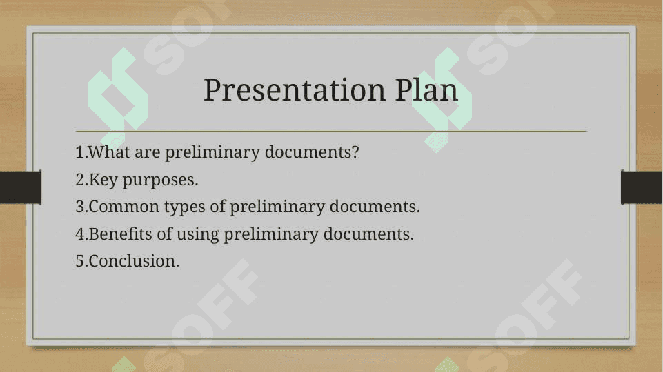 PRELIMINARY DOCUMENTS 2