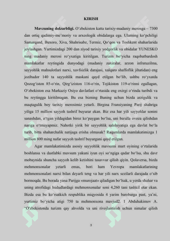 Qoraqalpog’iston Respublikasi turizm va rekreatsiya geografiyasi 3