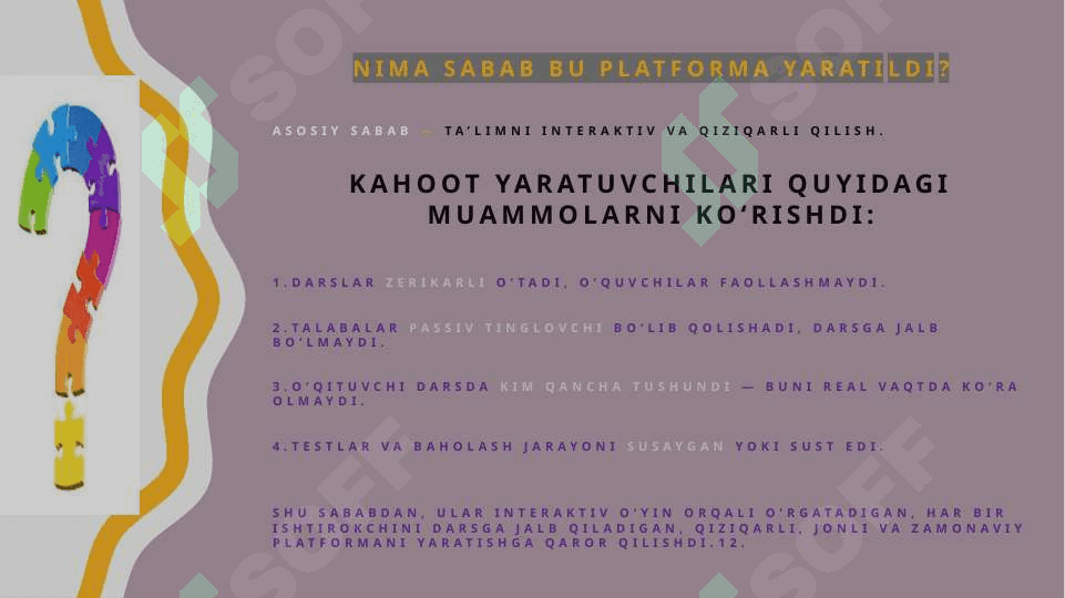 ‘kahoot!’ platformasi tahlili 6