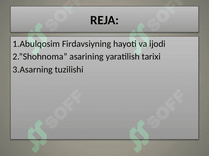 ABULQOSIM FIRDAVSIYNING “SHOHNOMA”SIDA RAHBAR VA RAHBARLIK SAN’ATINING BAYON ETILISHI 2