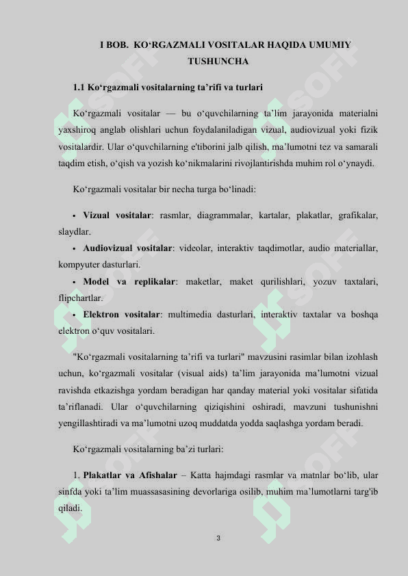 SAVOD O‘RGATISH DARSLARIDA KO‘RGAZMALI VOSITALARDAN FOYDALANISH 3
