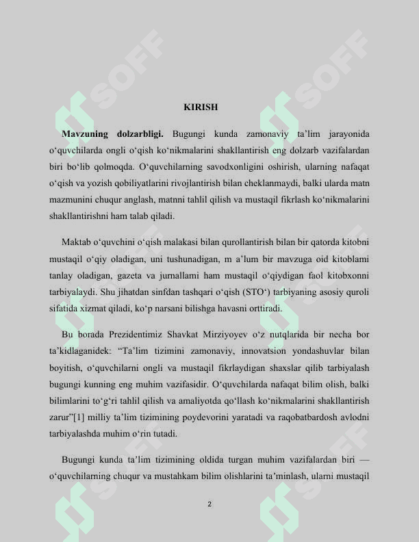 SINFDAN TASHQARI TAYYORLOV BOSQICH DARSLARINI TASHKIL ETISH (1-SINF) 2