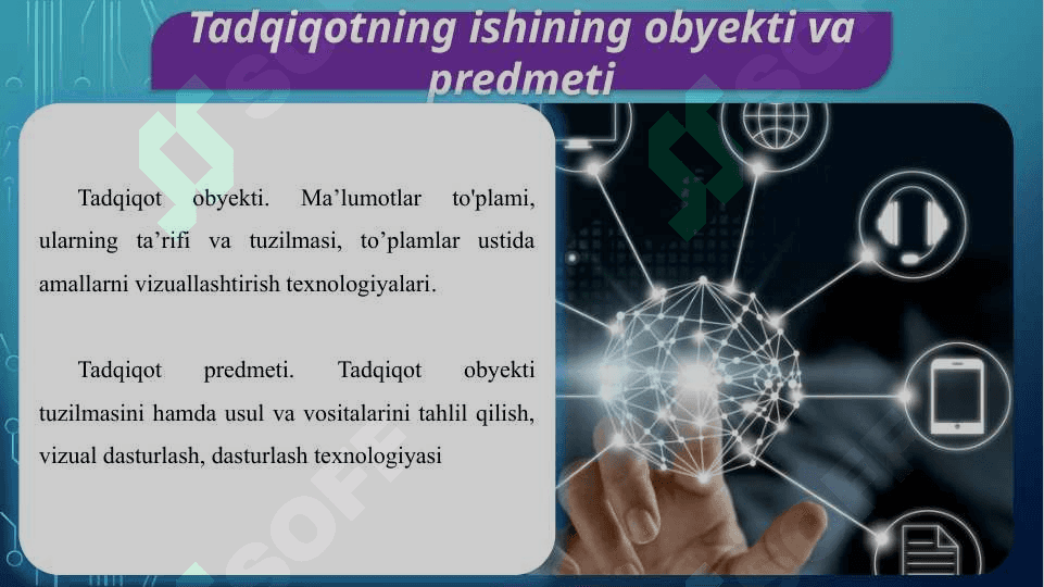 To'plam ustida bajariladigan amallar uchun amaliy dastur ishlab chiqish 4