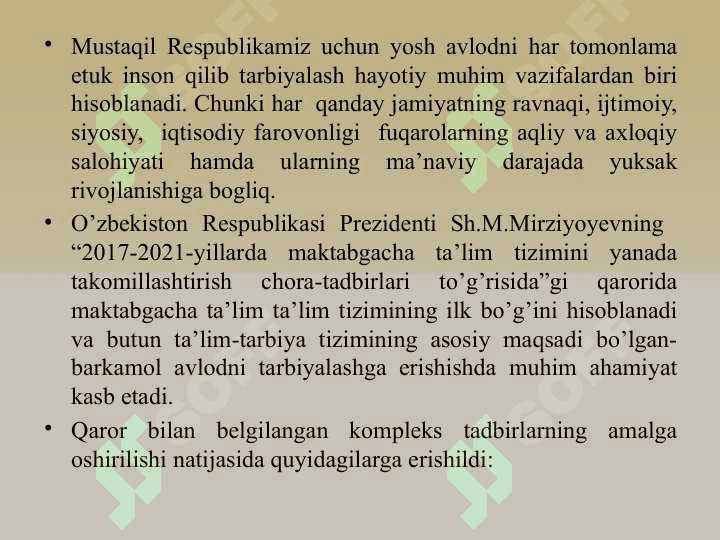 MAKTABGACHA TA'LIM YOSHDAGI BOLALARGA AQLIY TARBIYA BERISH USULLARI VA YO'LLARI 2