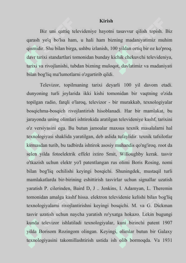 Televideniya-ko'ngilochar sanoat sifatida 2