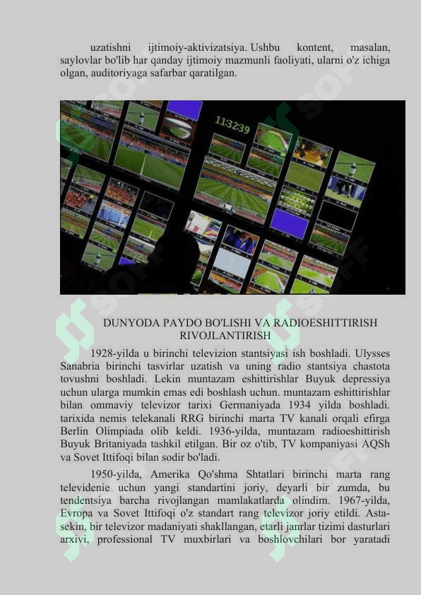 Televideniya-ko'ngilochar sanoat sifatida 7