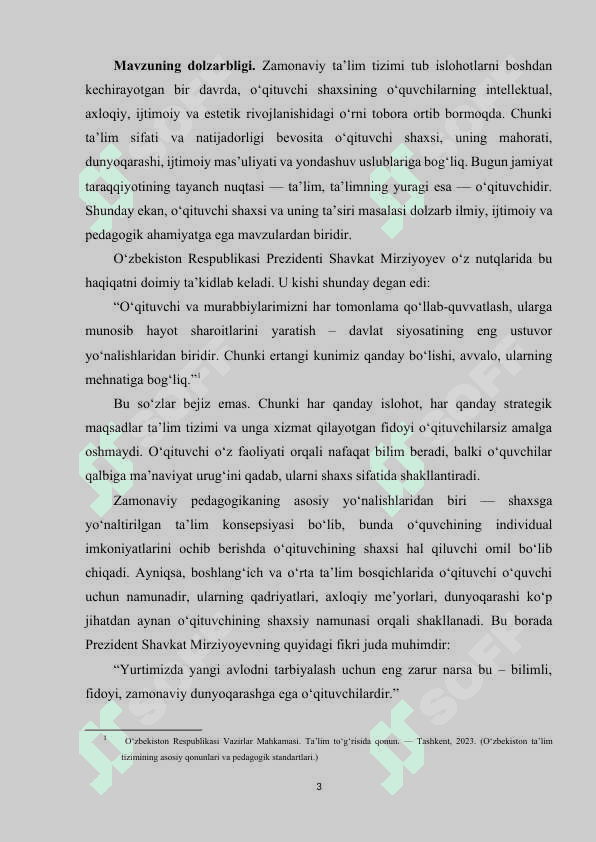O’qituvchi shaxsining o’quvchilar rivojlanishidagi roli 3
