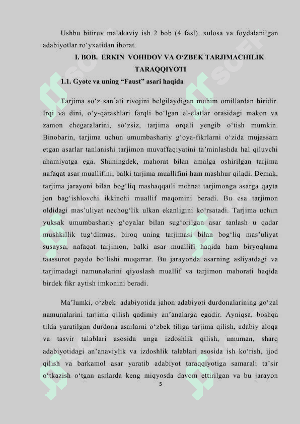 “ERKIN VOHIDOVNING TARJIMONLIK MAHORATI” 5