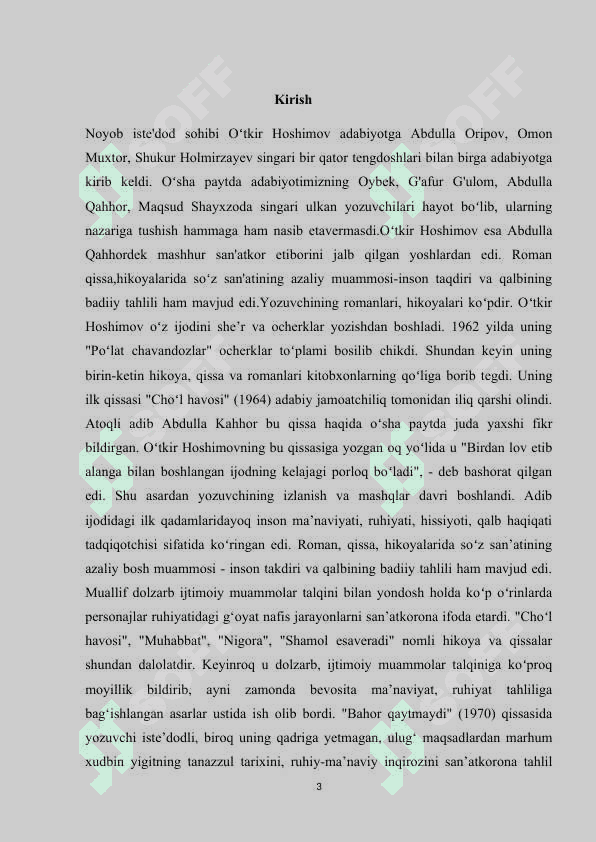 OʻTKIR HOSHIMOVNING “TUSHDA KECHGAN UMRLAR” ROMANIDA FOJIAVIYLIK 2