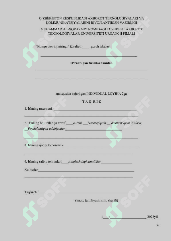 Avtosalonda avtomobil sotib olish ahborot tizimi 4