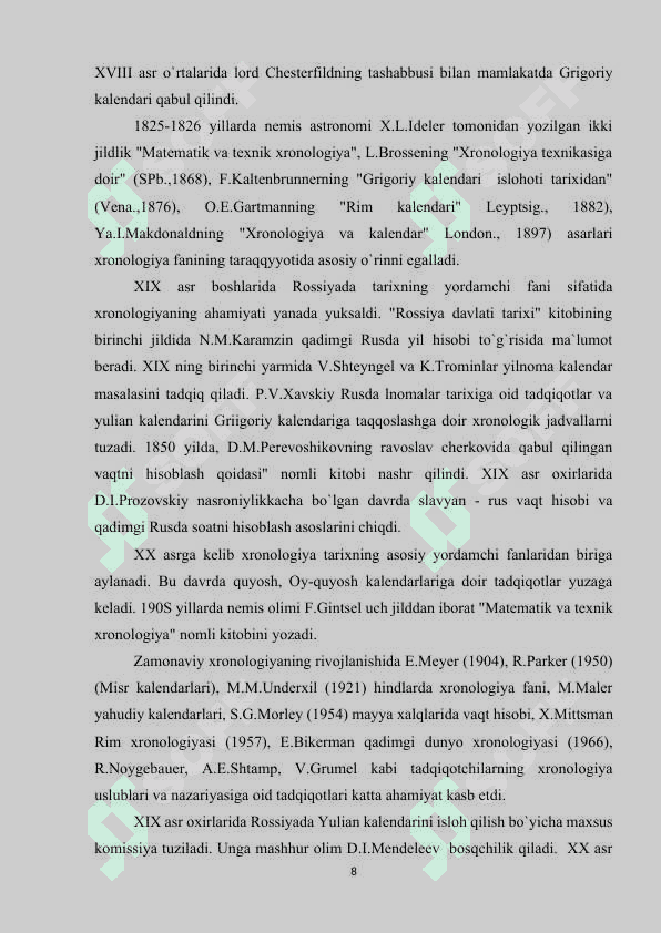 Tarix darslarida xronologik ko'nikmalarni shakllantirish usullari 8