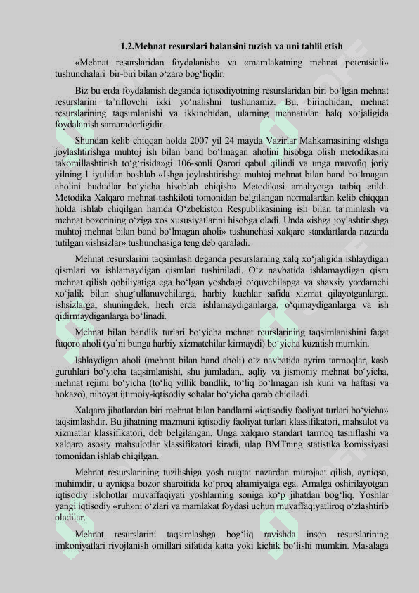 Mehnat bozori va korxonalarda mehnat resurslaridan foydalanish 7