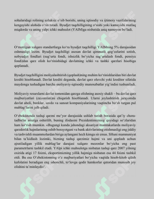 Moliya tizimi va moliyaviy siyosat. Davlat byudjeti 7