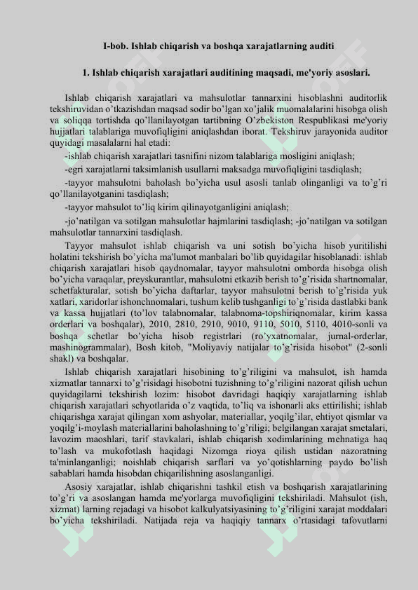 Ishlab chiqarish xarajatlari va foyda 4