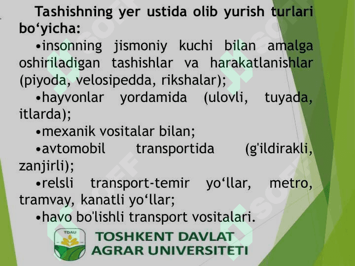 Turizmda transport vositalari 2