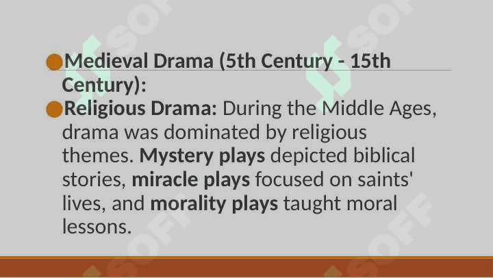 Genre outline: DRAMA 7