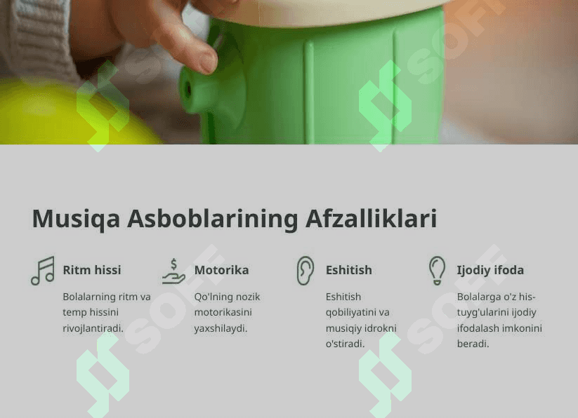 "Ilk Qadam" Dasturida Maktabgacha Yoshdagi Bolalarning Estetik Rivojlanishi: Musiqa Asboblaridan Foydalanish 4