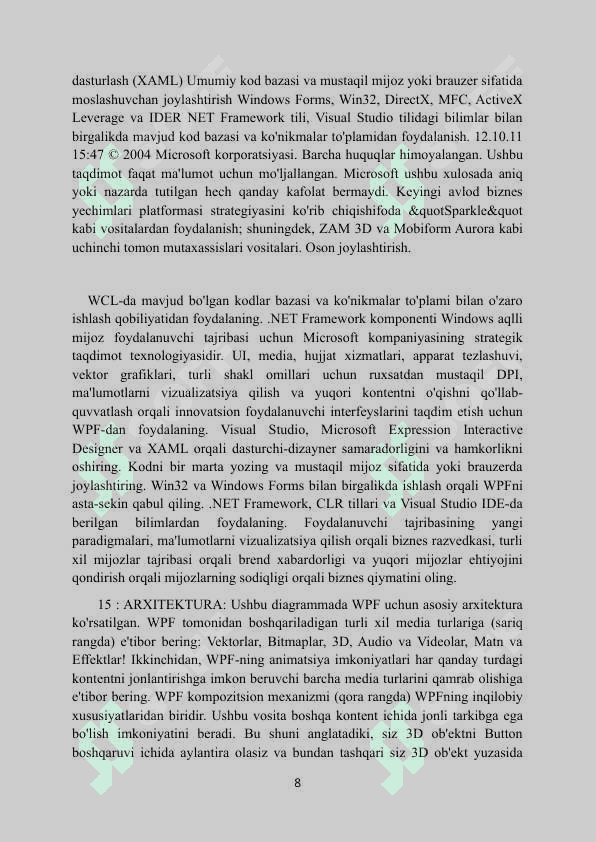 WPF texnologiyasi yordamida soda ilova yaratish 8