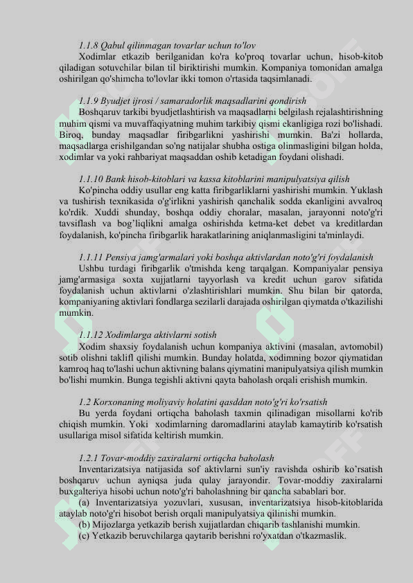 Firibgarlikni aniqlash va oldini olish 3